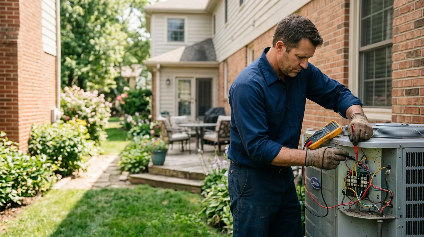 HVAC technician working near Wolf, WY